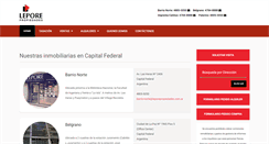 Desktop Screenshot of leporepropiedades.com.ar